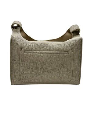 MMS Beige Leather Crossbody Bag